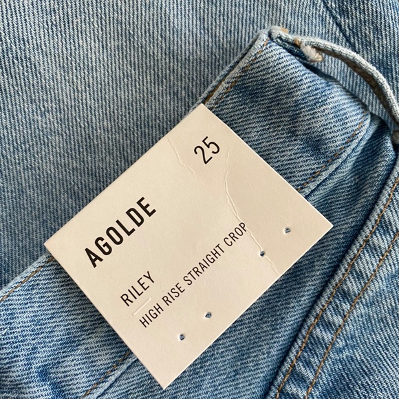 Agolde Riley High Rise Straight Crop - Picture 4 of 4